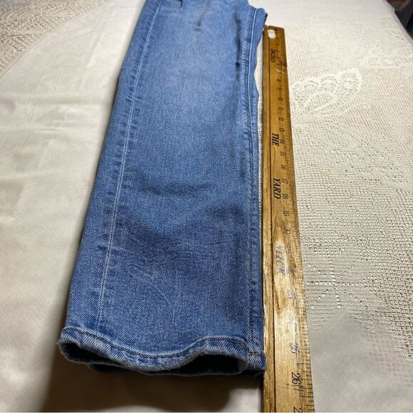 AMERICAN EAGLE Jeans Distressed High Waist Skinny Stretch Denim Womens 000 Blue - Picture 7 of 7